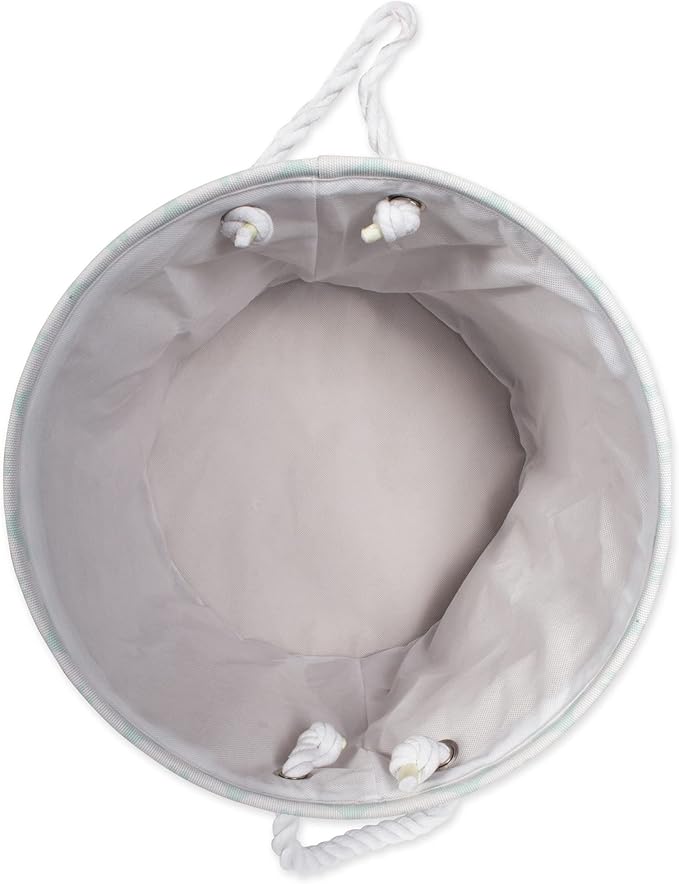 Bone Dry Pet Storage Collection Lattice Paw Print, Small Round, White/Gray