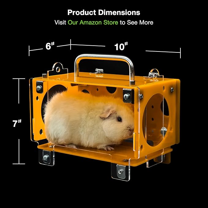 GuineaLoft™ Guinea Pig Cheese House (Single) V3 - The Ultimate Guinea Pig Hideout by Seasoned Owners Who Tried Everything Out There - Exclusive by Guinea Loft