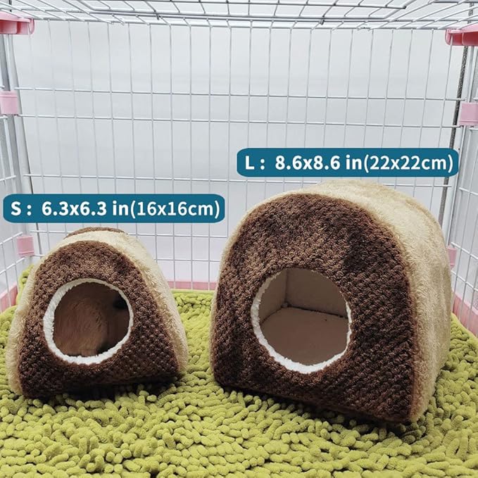 Oncpcare Fleece Rat Bed Warm Guinea Pig Tent Hideout Guinea Pig Cave Bed Cage Bedding for Hamster Hedgehog Chinchilla Nest