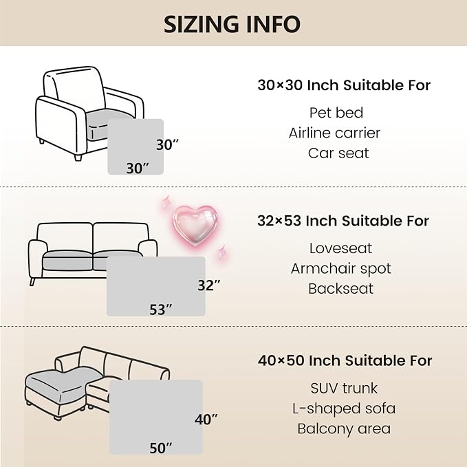 gogobunny 100% Double Sided Waterproof Dog Blanket Soft Pet Bed Cover Reversible Protect Furniture Couch Sofa Car for Puppy Large Dog Cat (Dark Sea Fog/Light Sea Fog, 32x53 Inch (Pack of 1))