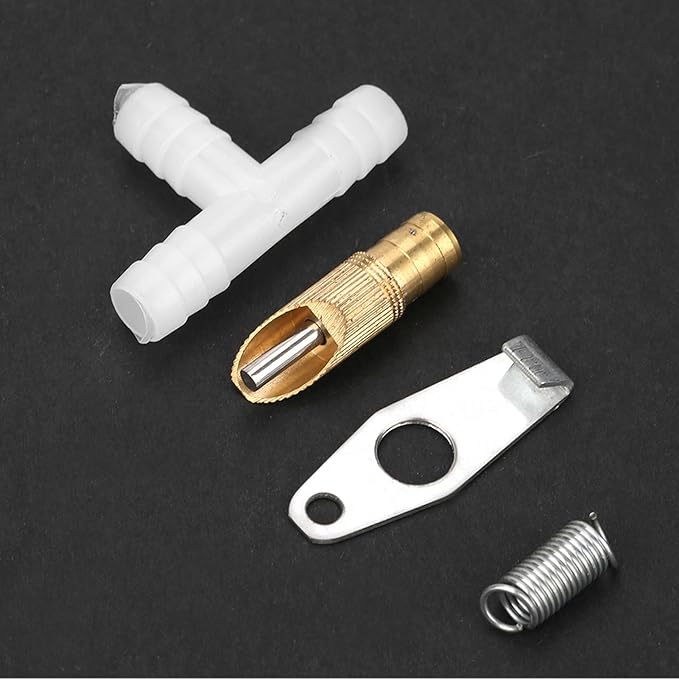 Yinhing 10pcs Set Stainless Steel Automatic Nipple Waterer for Ferrets Quality Pet Waterer Easy Installation (Duck Bill White)