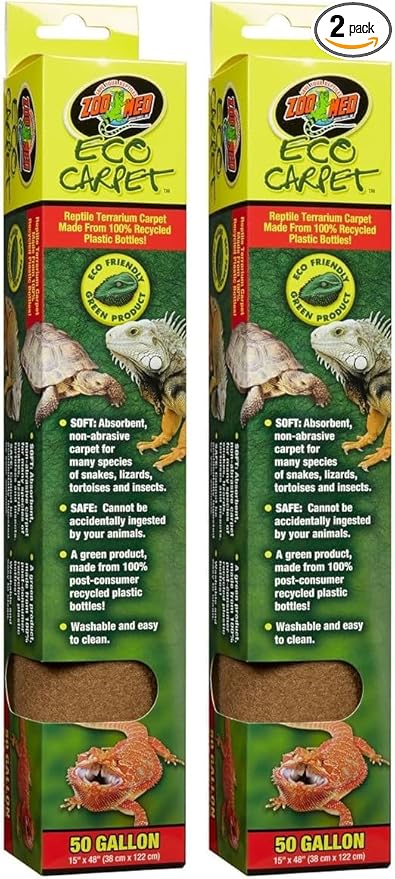 Zoo Med Eco Carpet - 50 gal - Green (Pack of 2)
