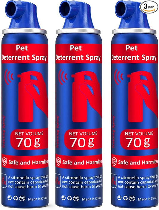 Dog Corrector Spray 70ml 3 Pack Pet Trainer Spray, Corrector Spray for Dog to Stops Barking, Jumping Up, Food Stealing, Dog Fights, Avoidance, Unwanted Dog Behaviour