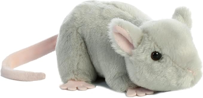 Aurora® Adorable Mini Flopsie™ Mouse Stuffed Animal - Mini Companions Ready for Playful Adventures - for Kids All Ages, Toddlers, Adults, and Families - Gray 7 Inches