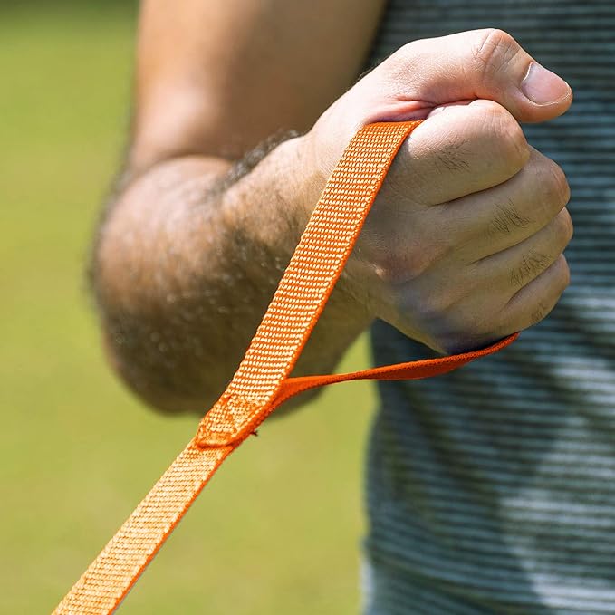 Hi Kiss Dog/Puppy Obedience Recall Training Agility Lead - 15ft 20ft 30ft 50ft 100ft Leash - Great for Training, Play, Camping, or Backyard - Orange 50ft