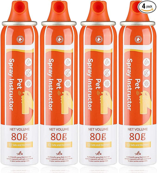 Spray Corrector Dog 80ml 4 Pack Spray Dog Trainer, Corrector Spray for Dog to Stops Barking, Jumping Up, Food Stealing, Dog Fights, Avoidance, Unwanted Dog Behaviour