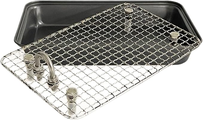 Bunny Litter Box - Removable Litter Box, Reusable Training Pan, Stainless Steel Potty Trainer | Small Medium Animals Rabbits for Small Medium Animals Rabbits