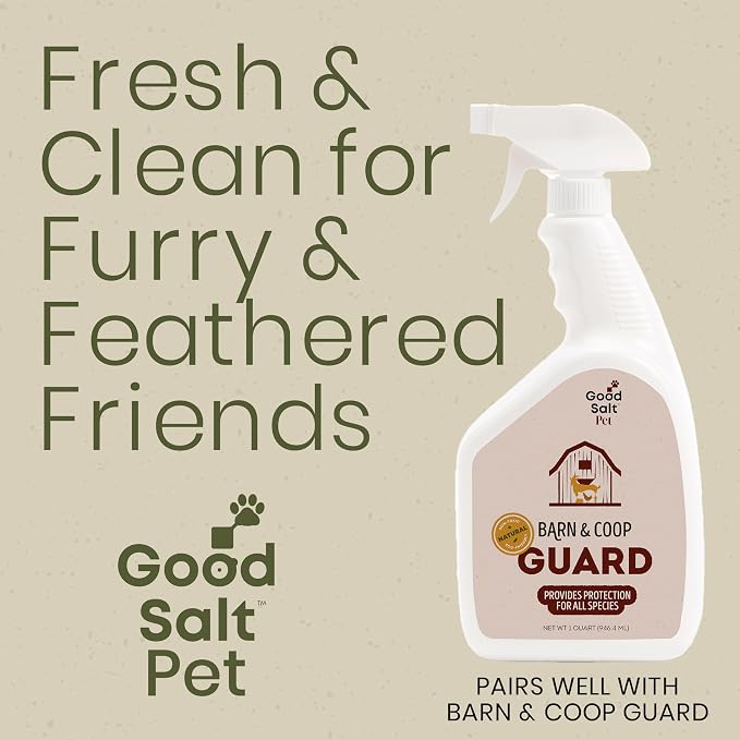 Good Salt Pet Barn & Coop Clean, Natural Pet-Friendly Daily Cleaner, Made in the USA, 1 Gallon Bottle