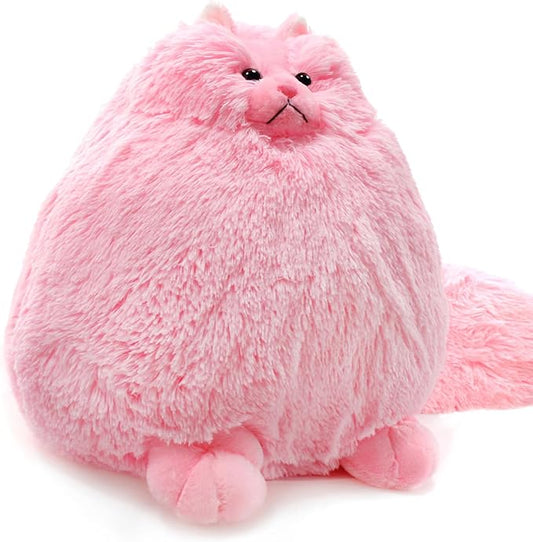 Winsterch Fluffy Giant Cat Stuffed Animal,20 inches Large Cat Stuffed Toys,Birthday for Girls Kids Girlfriend Mother Women,Big Cute Pink Plush Stuffed Animal Plush Toy