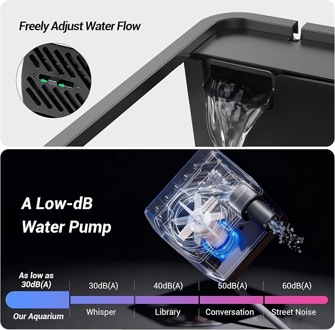 3.5 Gallon Betta Fish Tank, All in One Aquarium Starter Kits with Back Filter, Adjustable Pump, 25W Heater, Thermometer Strip, LED Light with Timer & Water Changer Kit, Nano Fish Tank, AIO Aquarium