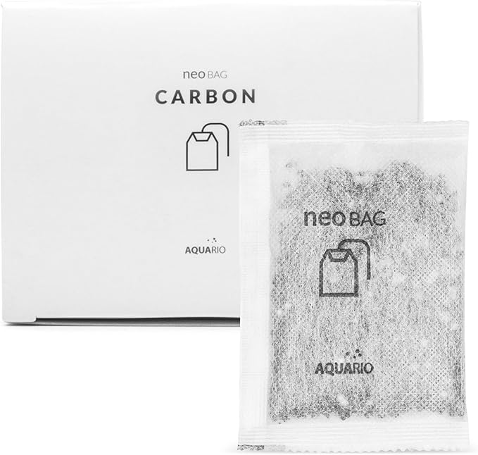 Aquario Neo Carbon - Aquarium Filter Media - Premium Activated Carbon, Improves Water Quality, Stabilizes pH Levels, Perfect for Aquatic Habitats - 8-Count Bags