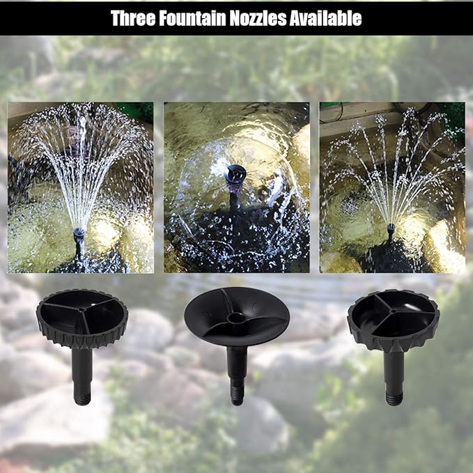 Goplus 4 in 1 Submersible Pond Filter Pump, 660 GPH Fountain Pump w/ 9-Watt S-terilizer & 3 Nozzles, All-in-One Water Pond Cleaning System w/Built-in Pump Outdoor(Black)