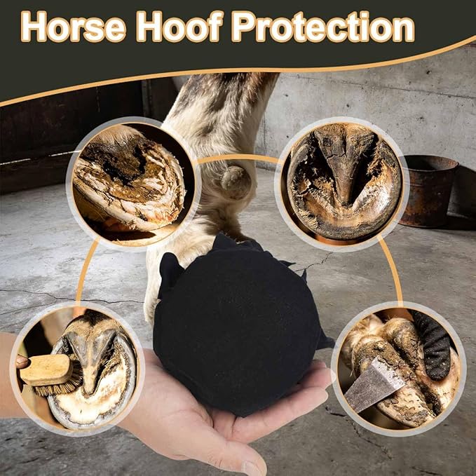 Ecliptica 6 Pack Horse Hoof Tape, Hoof Abscess Pads Wrap for Horse, Breathable Hoof Tape Hoof Packing for Hoof Laminitis Abscess Relief & Wound Management Additional Protection for Horse Hoove
