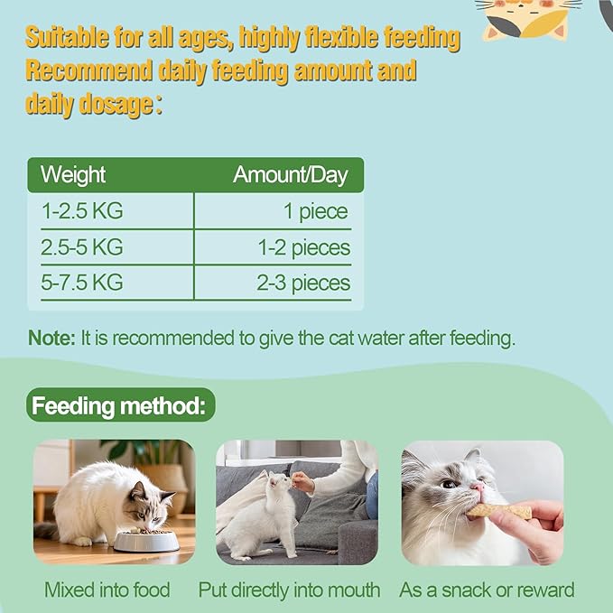 Freeze-Dried Chicken Dental Chews for Cats, High-Protein Cat Treats with Chicken Breast & Liver, Supports Oral Care & Fresh Breath, Natural Grain-Free Snacks, 50g