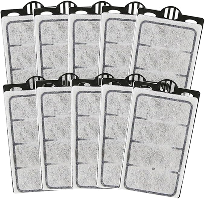Small Aquarium Filter 10 PCS Replacement Plates, Turtle Tank Filter Cartridges, Fish Tank Filter Sponges, Suitable for 3.5W Low-Water Filter