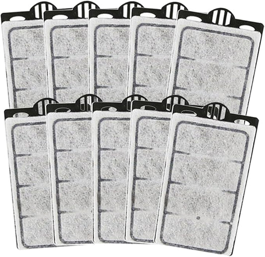 Small Aquarium Filter 10 PCS Replacement Plates, Turtle Tank Filter Cartridges, Fish Tank Filter Sponges, Suitable for 3.5W Low-Water Filter
