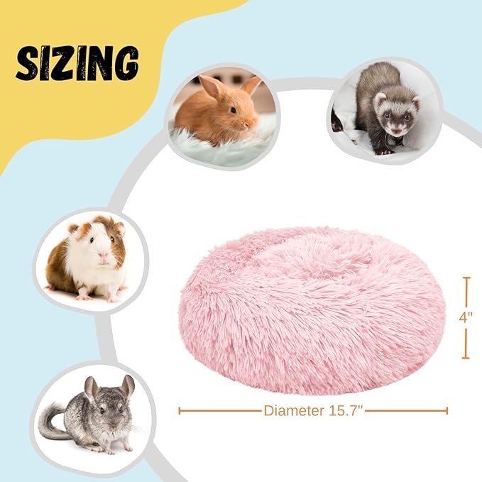 Bunny Bed Rabbit Hideout Large Soft & Comfortable Small Animal Bedding Cozy Bed Mat Warm Hideaway Cage Accessories for Guinea Pig