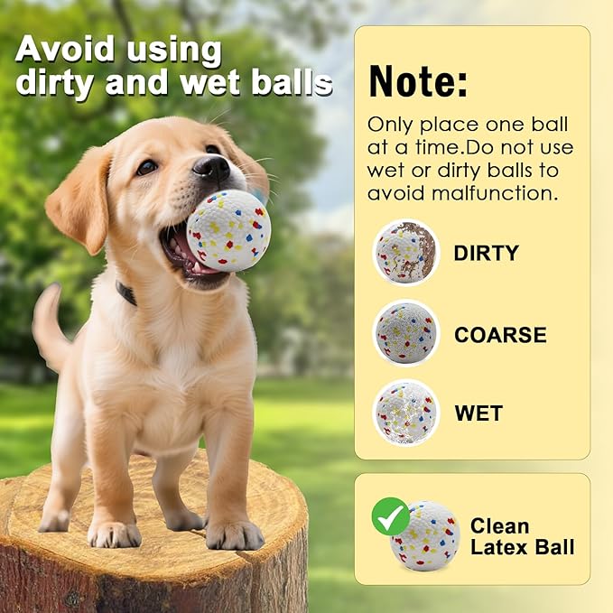 Automatic Ball Launcher, Hands‑free Dog Ball Thrower, Adjustable Distance Dog Fetch Machine (19-45FT), Suitable for Small and Medium-Sized Dogs. Indoor/Outdoor Dual-use launchers for Dog Parents.