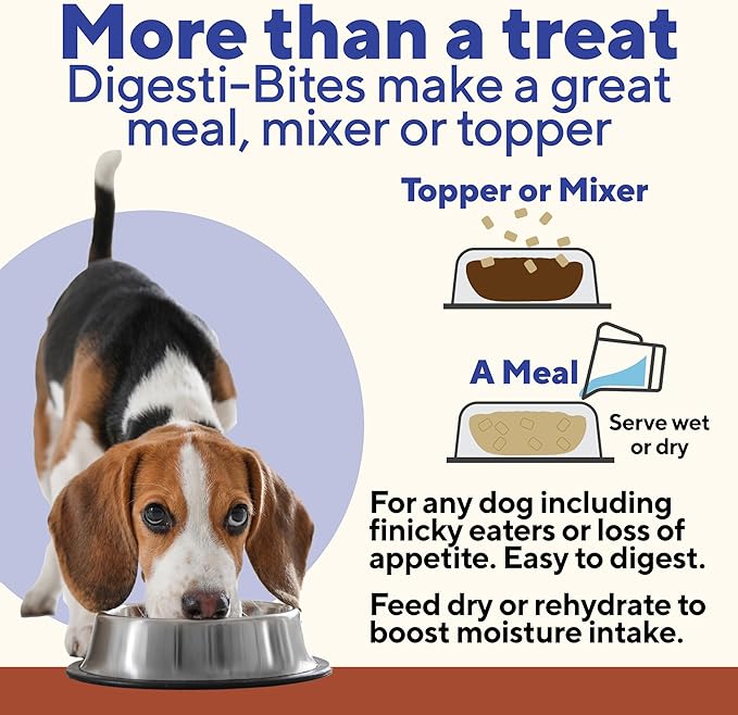 Dave’s Pet Food Digesti-Bites Easy to Digest Freeze Dried Beef and Beef Liver Dog Treats with Pumpkin Fiber & Probiotics, Complete & Balanced Nutritious, Freeze Dried Dog Food Topper, USA Made (12 oz)