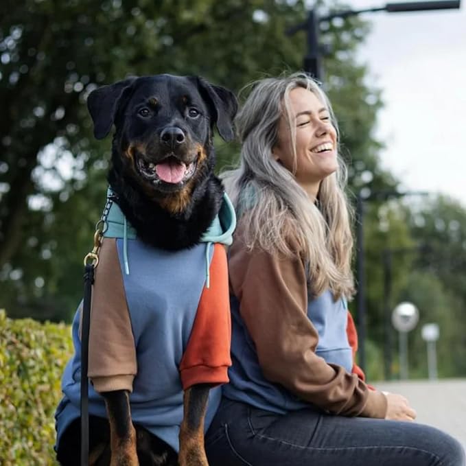 Spark Paws Dog Hoodie – Premium Dog Sweater for Small, Medium, and Large Dogs | Warm Outfits for French Bulldogs, Pitbull, Puppy, Winter Jacket Alternative - Alpine - 5XL