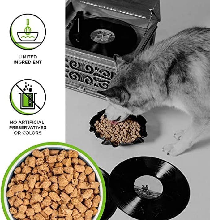 BIXBI Liberty Freeze-Dried Dog Food Topper & Treats, Pork – 97% Meat & Organs, No Refrigeration – USA Made, 12 oz