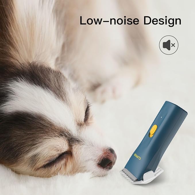 Dog Grooming Kit Clipper for Thick Coat Low Noise Cordless Cat Hair Trimmer Rechargeable Shaver Pet Grooming Tools for Small and Large Animals