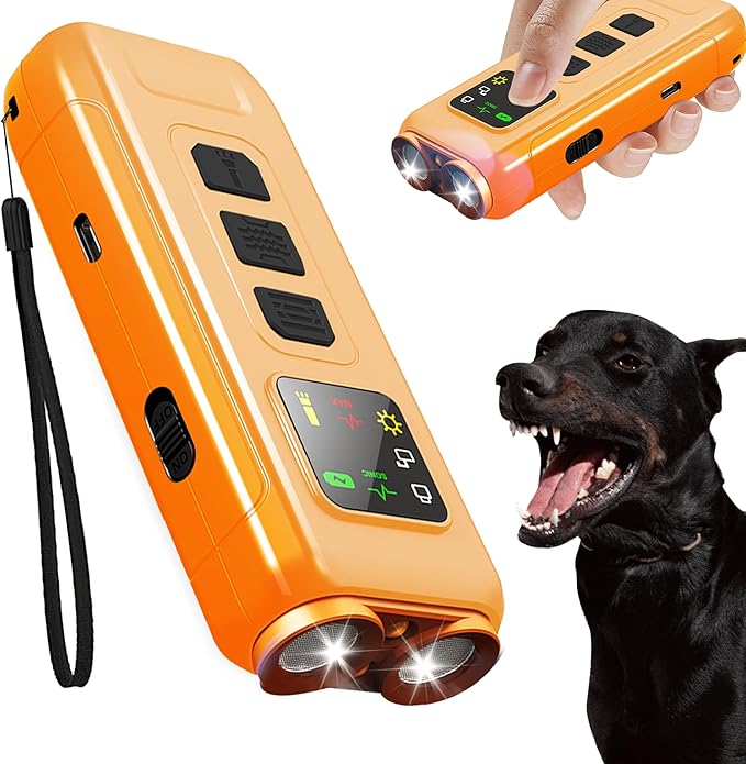 Dog Bark Deterrent Devices, Sonic Cat Deterrent Devices, Drive Cats Away from Car Engines in Winter, 2025 Anti Barking Device for Dogs, Portable Dog Training Device, Stopping Neighbor's Dog Barking