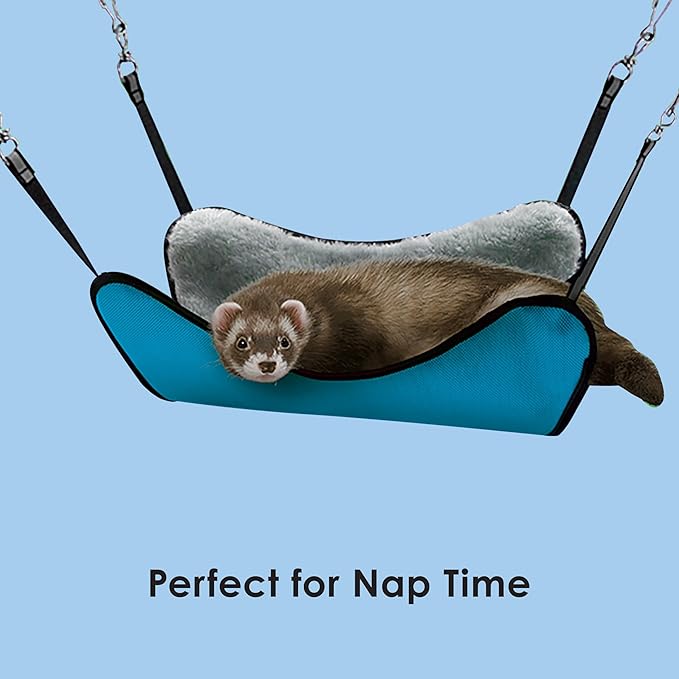 Kaytee Cozy Hammock Hanging Plush Sleeper for Ferrets, Rats, Chinchillas and other Small Animals