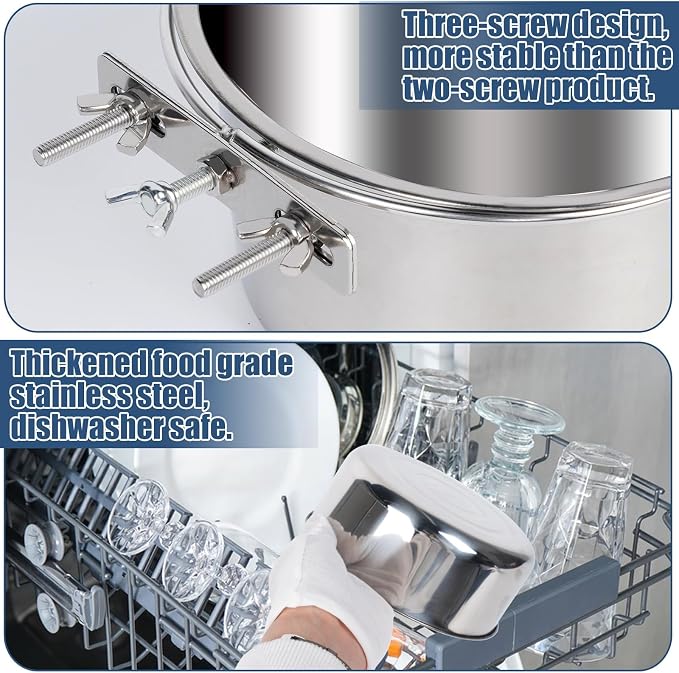 Dog Crate Water Bowl No Spill, 2 Pack Stainless Steel Large Dog Bowls, Hanging Dogs Kennel Water and Food Bowls for Crate Cage，Metal Feeder Dish Coop Cup for Medium Large Dogs Pets