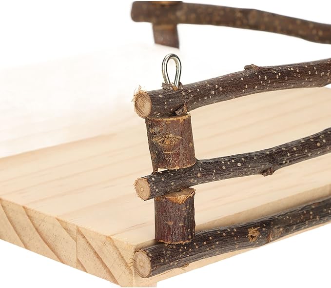 Ejoyous Hamster, Hamster Play Wooden Climb with Climbing Ladder for Dwarf Syrian Hamsters and Small Animal