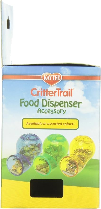 Kaytee CritterTrail Fun-nel Habitat Food Dispenser for Pet Hamsters, Gerbils, or Mice (Color May Vary) (Pack of 2)