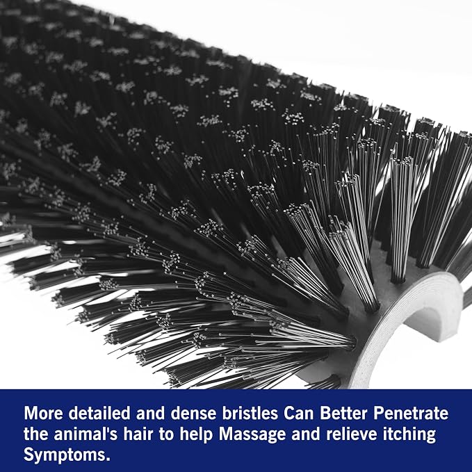 6pcs Livestock Scratching Brush Goat Scratcher Brush Full Massage Grooming Tool with 24 Screws for Cow,Cattle,Cow,Sheep, Horses,Pigs