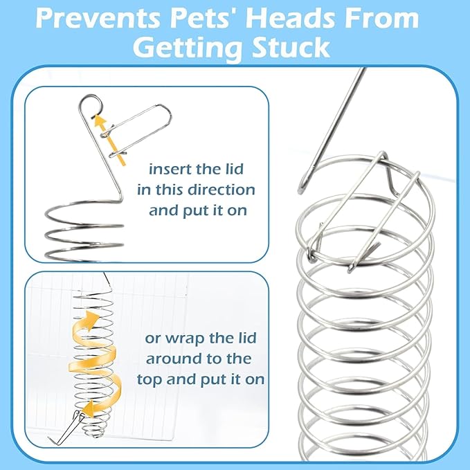 2Pcs Rat Enrichment Toys & Natural Grass Rat Hammock, Stainless Steel Foraging Holder and Chew Proof Bowl-Shaped Bed for 1-2 Rats Mice Parakeet