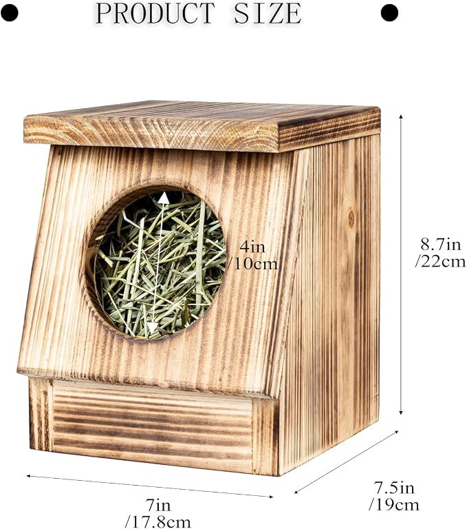 BalterFF Rabbit Hay Feeder Guinea Pig Bunny Stuff Chinchilla Food Dispenser Holder Cages Hay Rack Small Animal Automatic