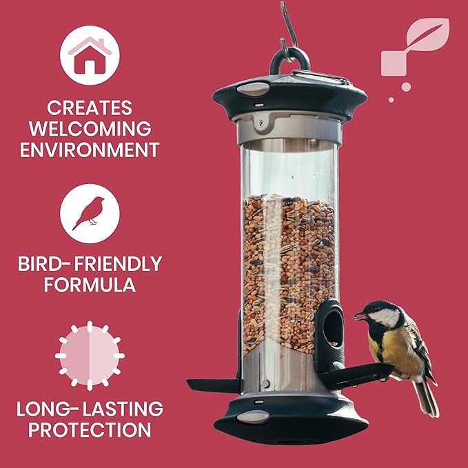 Good Salt Pet Bird Feeder & Bird House Protectant Spray, Natural Bird-Friendly Formula to Reduce Buildup & Extend Time Between Cleanings, 32 Ounce Bottle, 2 Pack
