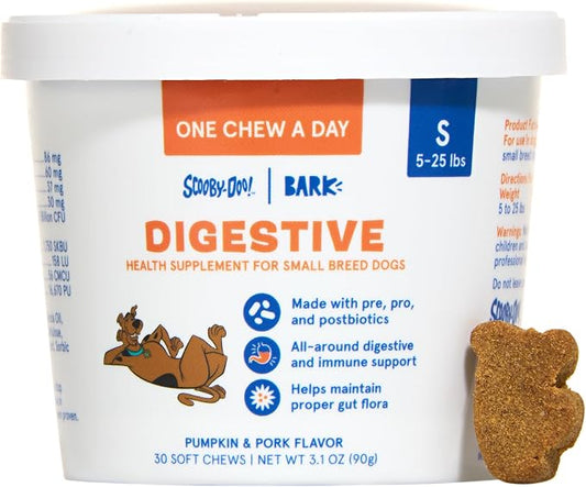 BARK x Scooby Digestive Health Supplement for Small Breed Dogs