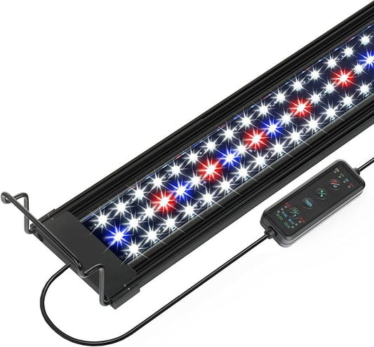 OYO WATER Aquarium LED Light 36 Inch with Timer, 24/7 Cycle, 5 Dimmable Brightness, Sunrise/Sunset Simulation for 10/20/30/55 Gallon Fish Tank