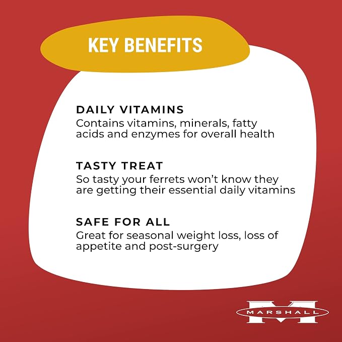 Marshall Pet Products Furo-Vite Highly Nutritious Vitamin Supplement Paste, for Ferrets of All Ages, for Training and Support, 3.5 oz - Pack of 2