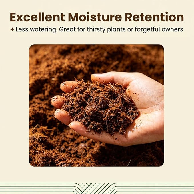 Halatool 6 Pcs Organic Coconut Coir Bricks for Plants, Compressed Coco Coir Brick Coconut Fiber Substrate with Low EC & pH Balance, High Expansion Coco Peat Seed Starter Garden Soil for Planting