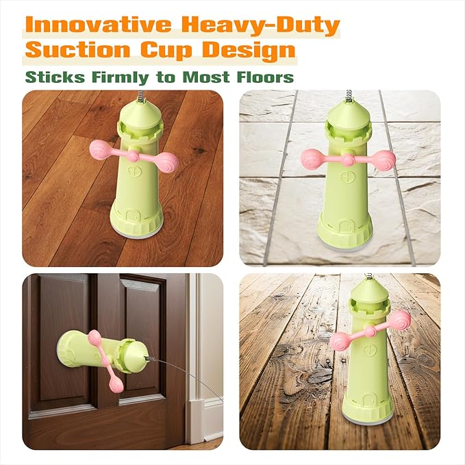 Interactive Cat Toy for Indoor Cats, Suction Cup Cat Wand Toy with 2 Play Modes, Self-Play Enrichment Cat Toy, Enhanced Suction Cup, Boredom Relief & Exercise for Cats (Apple Green)