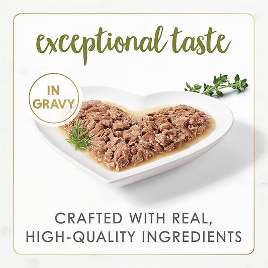 Purina Fancy Feast Wet Cat Food Gourmet Naturals White Meat Chicken Recipe in Wet Cat Food Gravy - (Pack of 12) 3 oz. Cans