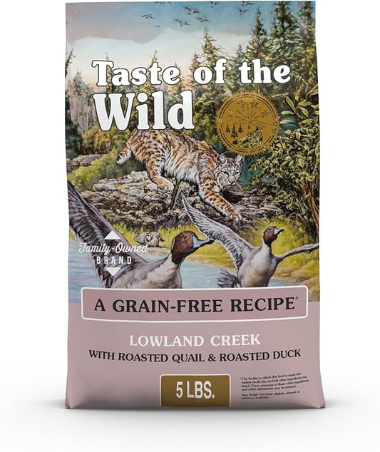 Taste of The Wild High Protein Real Meat Recipes Premium Dry Cat Food with Superfoods and Nutrients Like Probiotics, Vitamins and Antioxidants for Adult Cats and Kittens 5lb