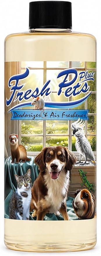 Fresh Pets Plus™ Deodorizer & Air Freshener, Liquid Formula, for Dogs, Cats & Small Animals, 16 fl oz (16 fl oz)