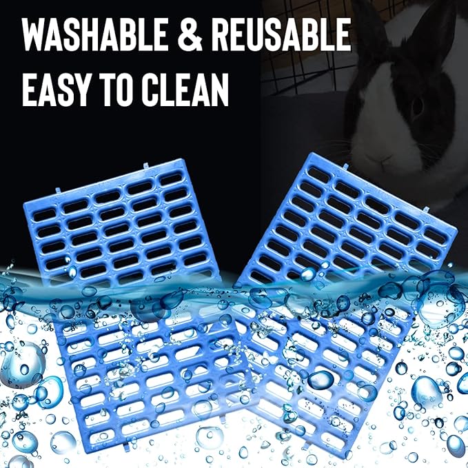 Saguaro Acres Rabbit and Small Animal Cage Resting Mat for Wire Floored Cages (Blue)