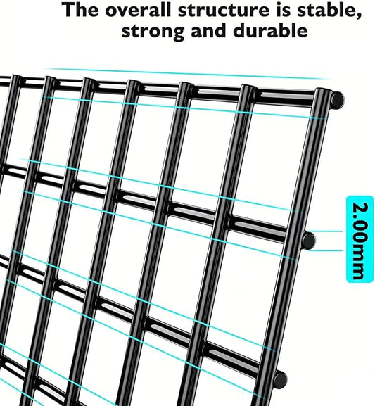 (4 Packs) Plant Protectors from Animals, 14.8" Lx14.8 Wx15.7 H Heavy-Duty Large Wire Plant Cages, Keep Rabbits Out for Vegetables, Shrubs & New Plants