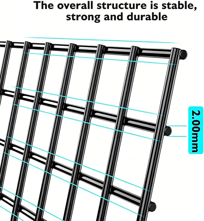 (8 Packs) Plant Protectors from Animals, 14.8" Lx14.8 Wx15.7 H Heavy-Duty Large Wire Plant Cages, Keep Rabbits Out for Vegetables, Shrubs & New Plants