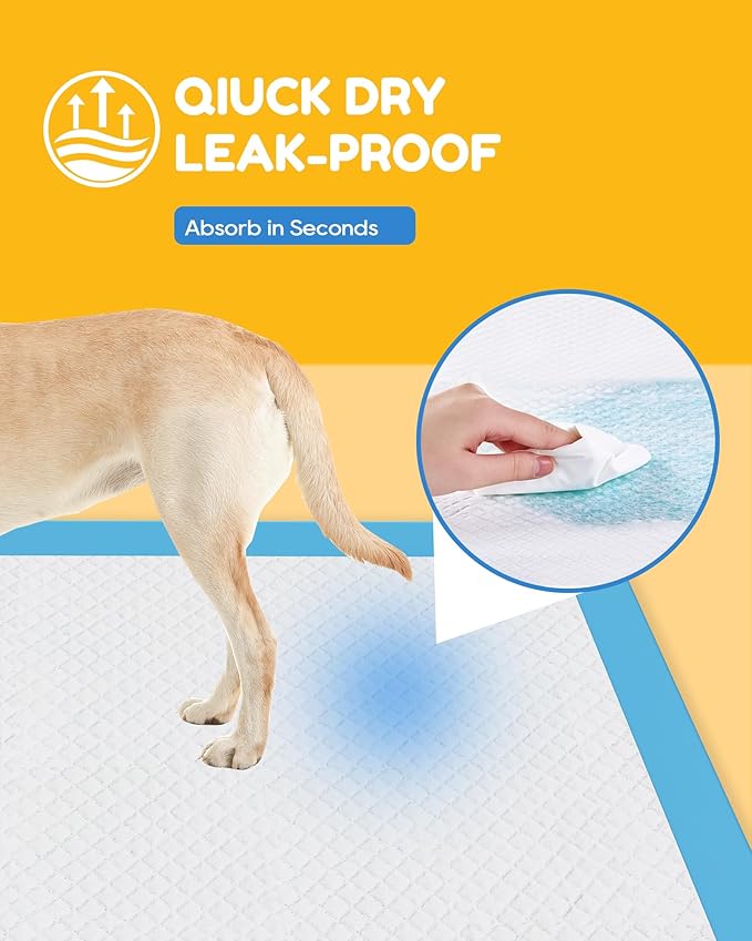 30 Count-30" x 36" XXL Puppy Pads, Extra Large Pee Pads for Dogs, Super Absorbent Disposable Dog Training Pads, Quick Drying, Leak-Proof, Ultra Thick Potty Pads for Dogs, Puppies, Doggie, Cats