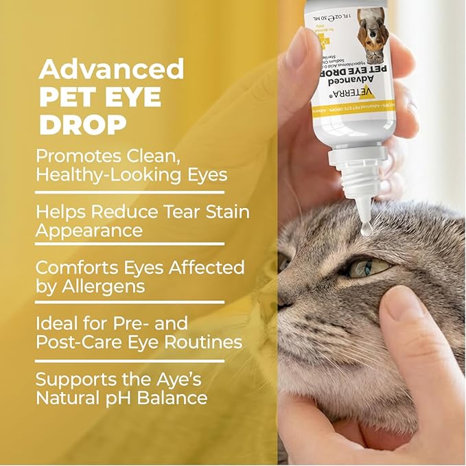 Dog & Cat Eye Ointment and Eye Wash – Tear Stain Remover, Gentle Eye Care, Helps Remove Discharge, Daily Eye Hygiene Support, 2-in-1 Pet Eye Care Kit (30ml + 3.5g)