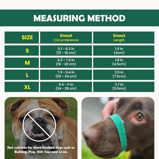 Dog Muzzle for Large Dogs – Breathable Air Mesh Muzzle for Large Sized Dog | Mussels for Dogs Grooming | Muzzles to Prevent Biting Barking Chewing | Allows Panting and Drinking