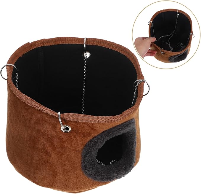 MERRYHAPY Small Hammock Bed Soft and Warm Shelter for Rats and Ferrets Durable Hanging Accessory for Space Saving Cages for Cozy Resting and Playtime